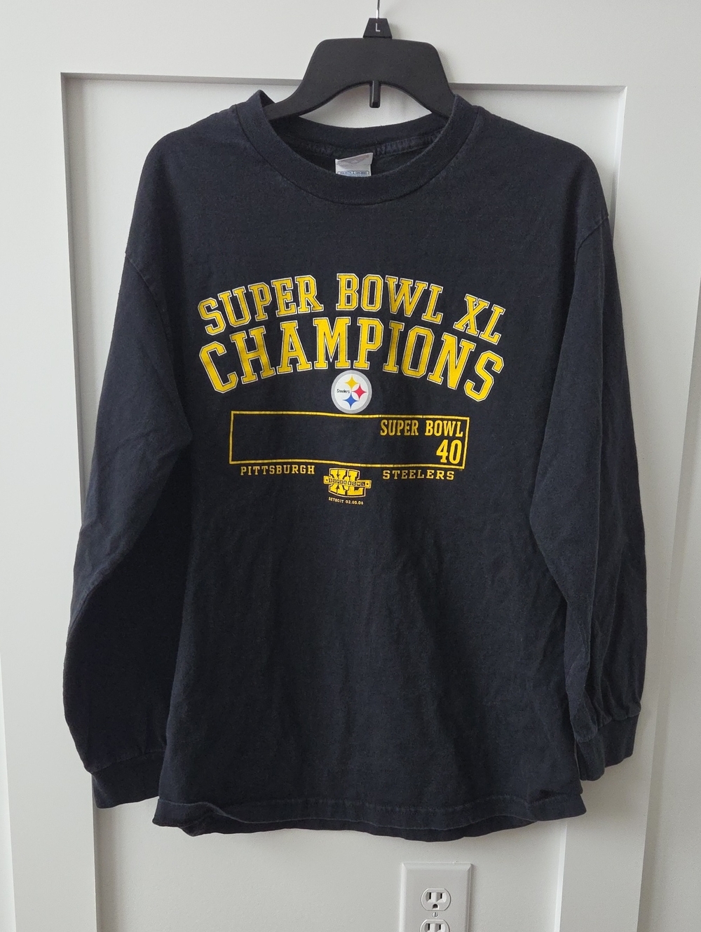 Pittsburgh Steelers Unisex ' Super Bowl XL Champions Long Sleeve Tee
